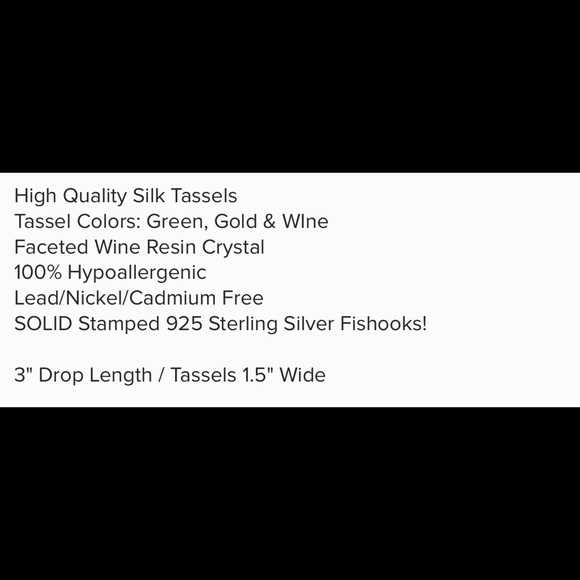 LAST PAIR: Silk Red Tassel Earrings - Picture 3 of 3